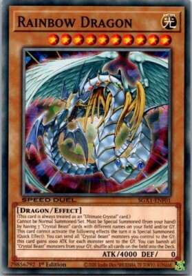 Rainbow Dragon SGX1-ENF01 Speed Duel GX: Duel Academy Box 1st Edition-image