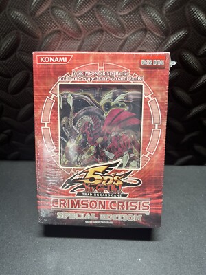 | Yugioh Crimson Crisis Special Edition Box 3 Packs + Promo 5Ds Vintage Sealed |-image