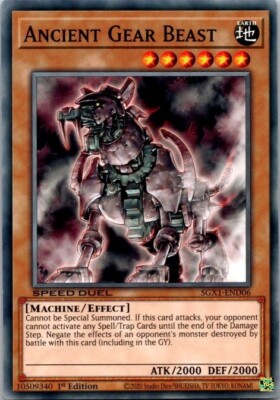 Ancient Gear Beast SGX1-END06 Speed Duel GX: Duel Academy Box 1st Edition-image
