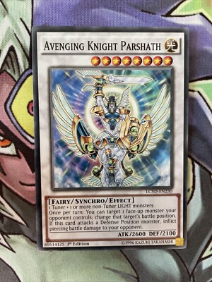 🔥 YuGiOh - Avenging Knight Parshath - LCD5-EN230 - 1st Edition Common - NM-image