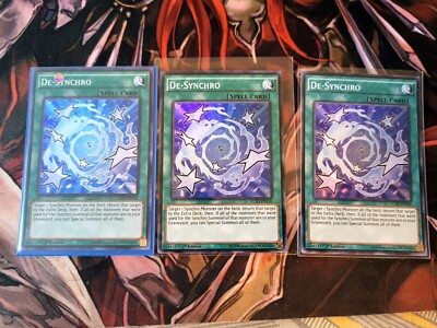 YUGIOH TCG 3X DE SYNCHRO LC5D-EN136 SUPER 1ST EDITION -image