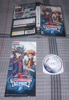 Playstation Portable PSP JAPANESE Yu-Gi-Oh! 5D's Tag Force 5 CIB Free Shipping-image