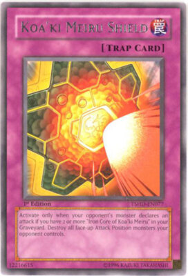 3 x Yu-Gi-Oh Card - TSHD-EN077 - KOA'KI MEIRU SHIELD (rare) - NM-image