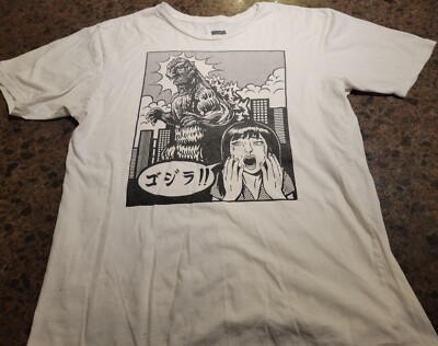 Godzilla L Comic Tokyo DS Vintage T Shirt Double-image