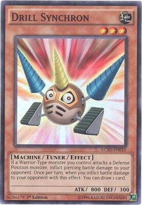 Yu-Gi-Oh Card - LC5D-EN015 - DRILL SYNCHRON (super rare holo) - NM/Mint-image