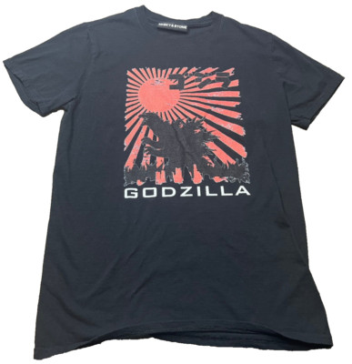 Godzilla Misky & Stone Black Short Sleeve T Shirt Size Small-image