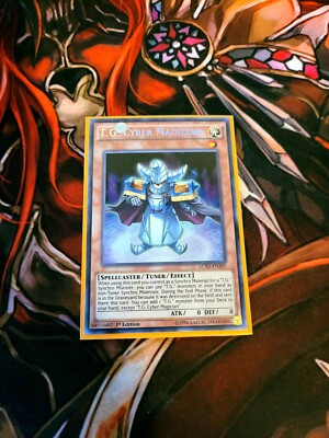 YUGIOH TCG T.G. CYBER MAGICIAN LC5D-EN205 SECRET 1ST EDITION -image