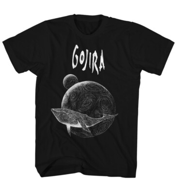 New Gojira Original Whale Heavy Metal Band Black T-Shirt (SML-2XL) badhabitmerch-image