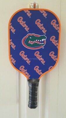 Parrot Carbon Fiber Face Pickleball Paddle Honeycomb Polymer Core Florida Gators-image