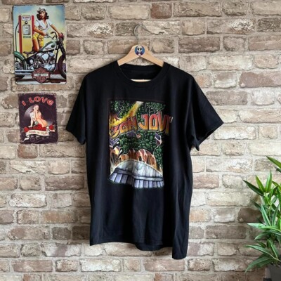 Bon Jovi Japan Crush 2000 Tour Godzilla Vintage Rock Band Graphic Print Shirt-image