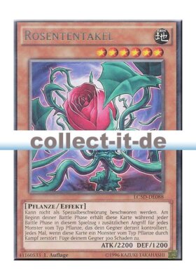 Yugioh LC5D-EN088 Rose Tentacle - 1st edition-image