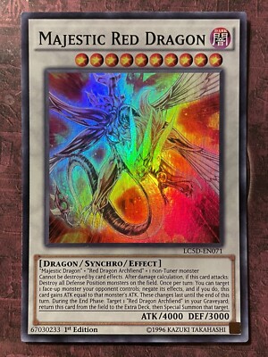 Majestic Red Dragon - LC5D-EN071 - Super Rare - 1st Edition - LP-image