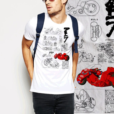 Cyber Punk t-shirt Akira Tetsuo Neo Tokyo science fiction Cyborg anime moto-image