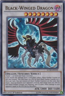 Black-Winged Dragon - LC5D-EN135 - Ultra Rare - 1st Edition x1 Moderately Played-image