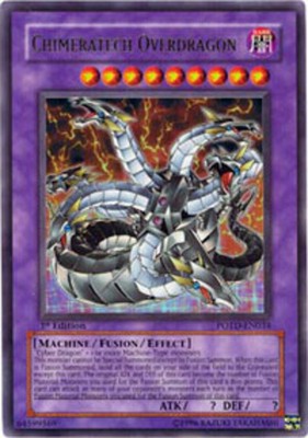 Chimeratech Overdragon - POTD-EN034 - Ultra Rare - 1st Edition NM YuGiOh!  Boost-image