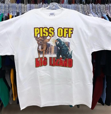 Vintage 98 Taco Bell Chihuahua Vs Godzilla Movie Promo T-Shirt Men’s Sz XL-image
