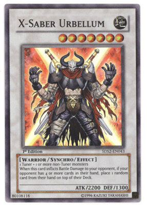Yu-Gi-Oh Card - 5DS2-EN043 - X-SABER URBELLUM (super rare holo) - NM/Mint-image