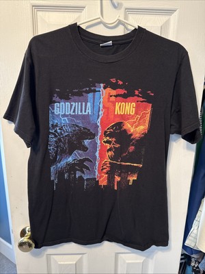 Godzilla Vs. King Kong Shirt Men’s Black Tee Size Medium-image