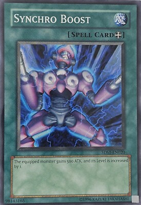 A937 YUGIOH SPELL CARD SYNCHRO BOOST 5DS1-EN020-image