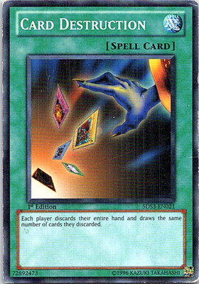 Card Destruction 5DS3-EN021 Yu-Gi-Oh! Heavy Play 1st Edition-image