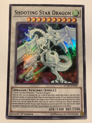 Yu-Gi-Oh! Shooting Star Dragon LC5D-EN040 Super Rare 1st Ed LP (see photos)-image