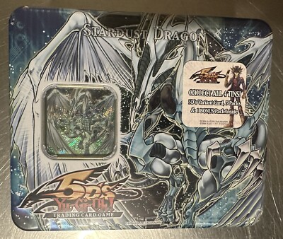 Yugioh 2008 5Ds Stardust Dragon Tin Factory Sealed-image