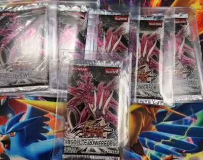 Yu-Gi-Oh Cards 6x 2010 - Absolute Powerforce Factory Sealed Pack Lot, Unweighed -image