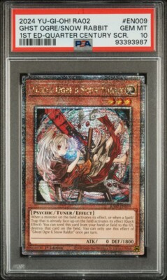 2024 PSA 10 YUGIOH 25TH QUARTER CENTURY STARLIGHT GHOST OGRE SNOW RABBIT-image