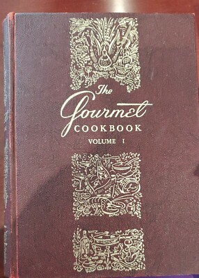 The Gourmet Cookbook 2nd Printing 1968  By GOURMET ,INC. Leather bound. Stunning-image