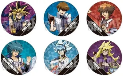 Yu-Gi-Oh! Badge Pins Normal 6-Type Set Yu-Gi-Oh Series Trading Can Japan-image