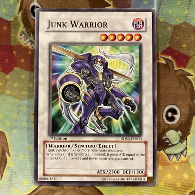 YuGiOh! TCG Junk Warrior 5DS2-EN042 1st Edition LP/NM See Photos-image