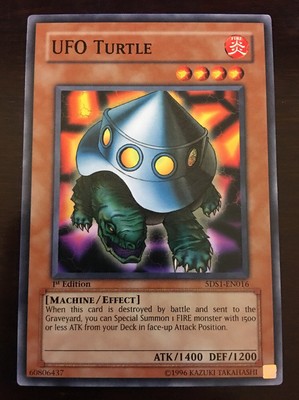 5DS1-EN016 Yugioh! UFO TURTLE 1st Edition EFFECT Monster Card Near Mint x1-image