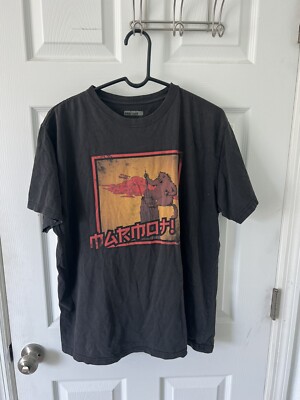 Marmot Mens T-Shirt Large Black Godzilla Logo Graphic Short Sleeve Crew Neck-image