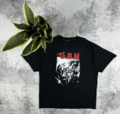 Vintage Charged G.B.H GBH 2006 00S Band Rock Tour Faded Merch Band Tee T Shirt-image