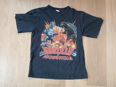 Vintage Godzilla vs Mechagodzilla Movie T-Shirt Size Small-image