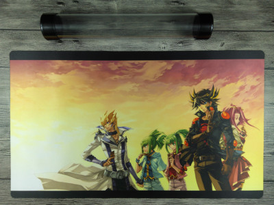 Ygomat 5D’s Major Character Custom Duel Battlefield TCG Playmat Free Best Tube-image