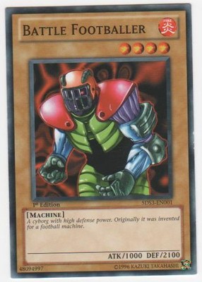 Battle Footballer - 5DS3-EN001 - Common - 1st Edition Lightly Played Starter Dec-image