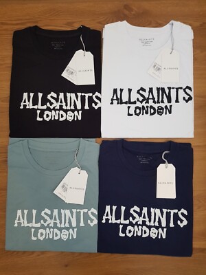 All Saints London Men's Bones Oversized Organic Cotton Crew T-Shirt-image