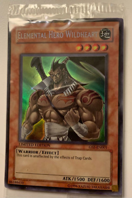 Yugioh Elemental Hero Wildheart GSE-EN001 Limited Edition UR Sealed-image