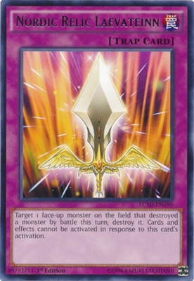 Nordic Relic Laevateinn - LC5D-EN199 - Rare - 1st Edition Near Mint Legendary Co-image