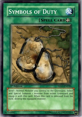 Yu-Gi-Oh TCG Symbols Of Duty 5DS1-EN030 1st Edition Regular Common Card NM-image