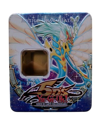 *HH* Tin Box Card Yu Gi Oh 5d's Antique Fairy Dragon 2009 Box ITA cards EMPTY-image