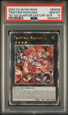 2024 PSA 10 YUGIOH 25TH QUARTER CENTURY STARLIGHT TRAPTRIX RAFFLESIA 💫-image