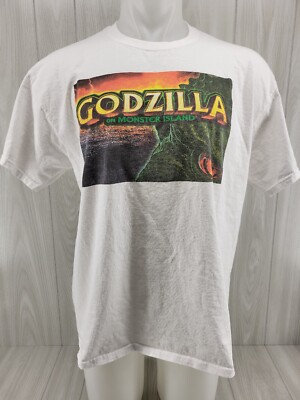 Godzilla Monster Island Video Slots IGT T-Shirt Mens Size XL White #2-image