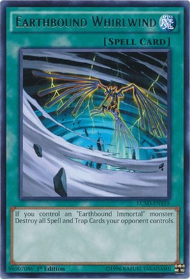 Earthbound Whirlwind - LC5D-EN155 - Rare - 1st Edition Near Mint Legendary Colle-image