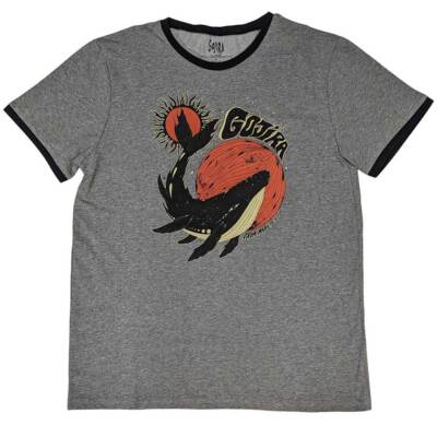 Gojira 'Whale - From Mars To Sirius' Gray Ringer T shirt - NEW-image