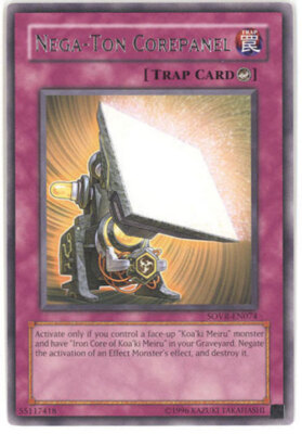 3 x Yu-Gi-Oh Card - SOVR-EN074 - NEGA-TON COREPANEL (rare) - NM-image