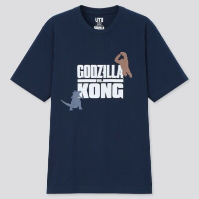 Uniqlo MEN Godzilla's World UT Short Sleeve Graphic T-Shirt Sz M-image