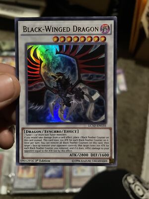YUGIOH! Black-Winged Dragon LC5D-EN135 Ultra Rare 1st Edition NM-image