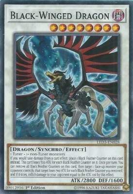 Yugioh Black-Winged Dragon - 1st Edition - NM+ Card-image